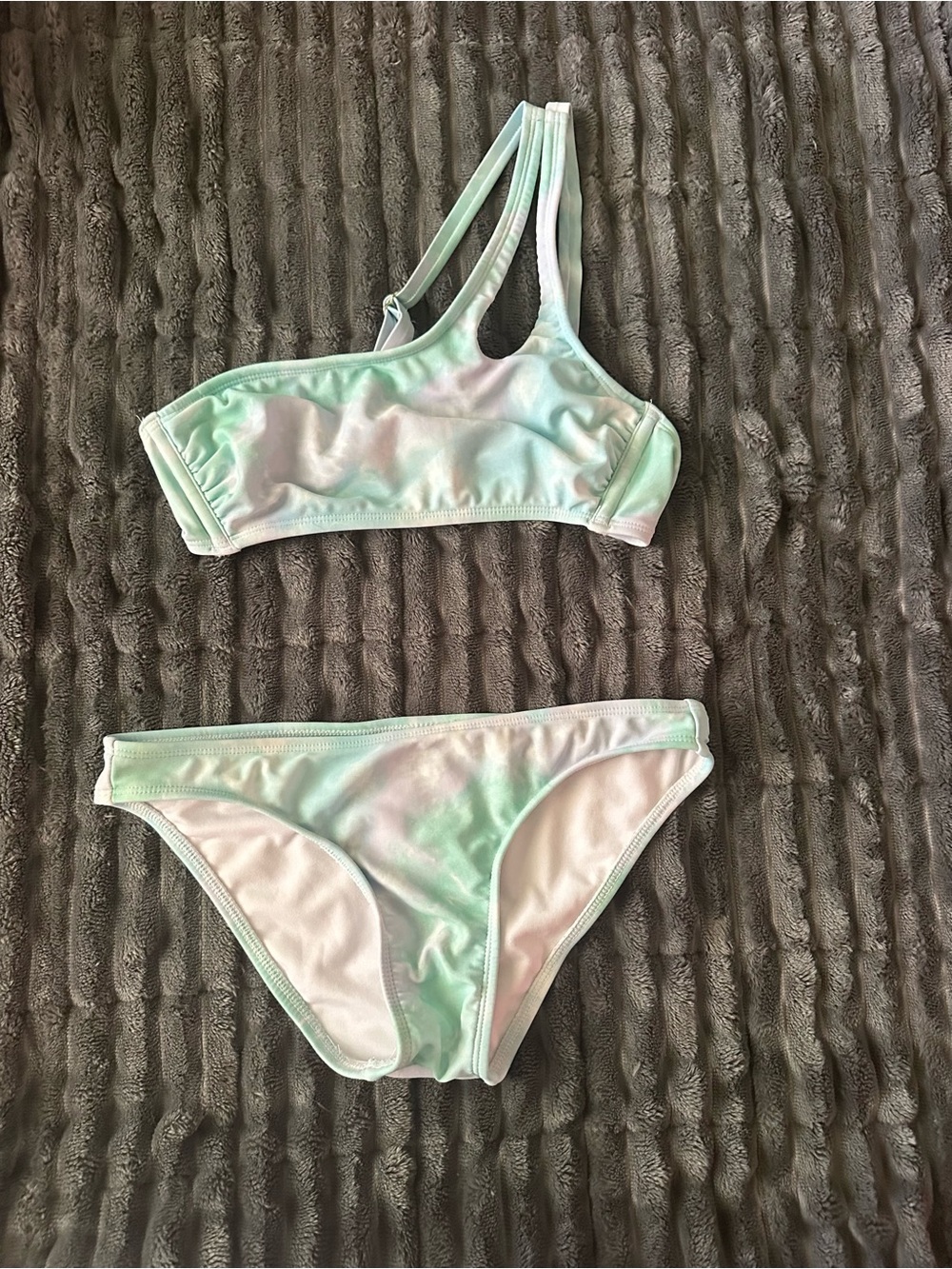 Xhilaration Mint Green Ombre One-Shoulder Bikini